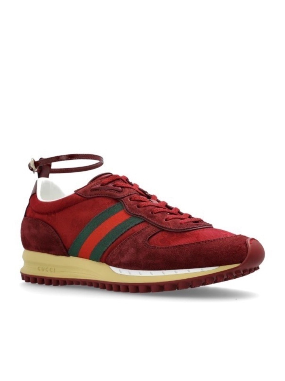 GUCCI Women's Re-Motion GG Nylon & Suede Sneaker Size 8 (US) NIB 832918